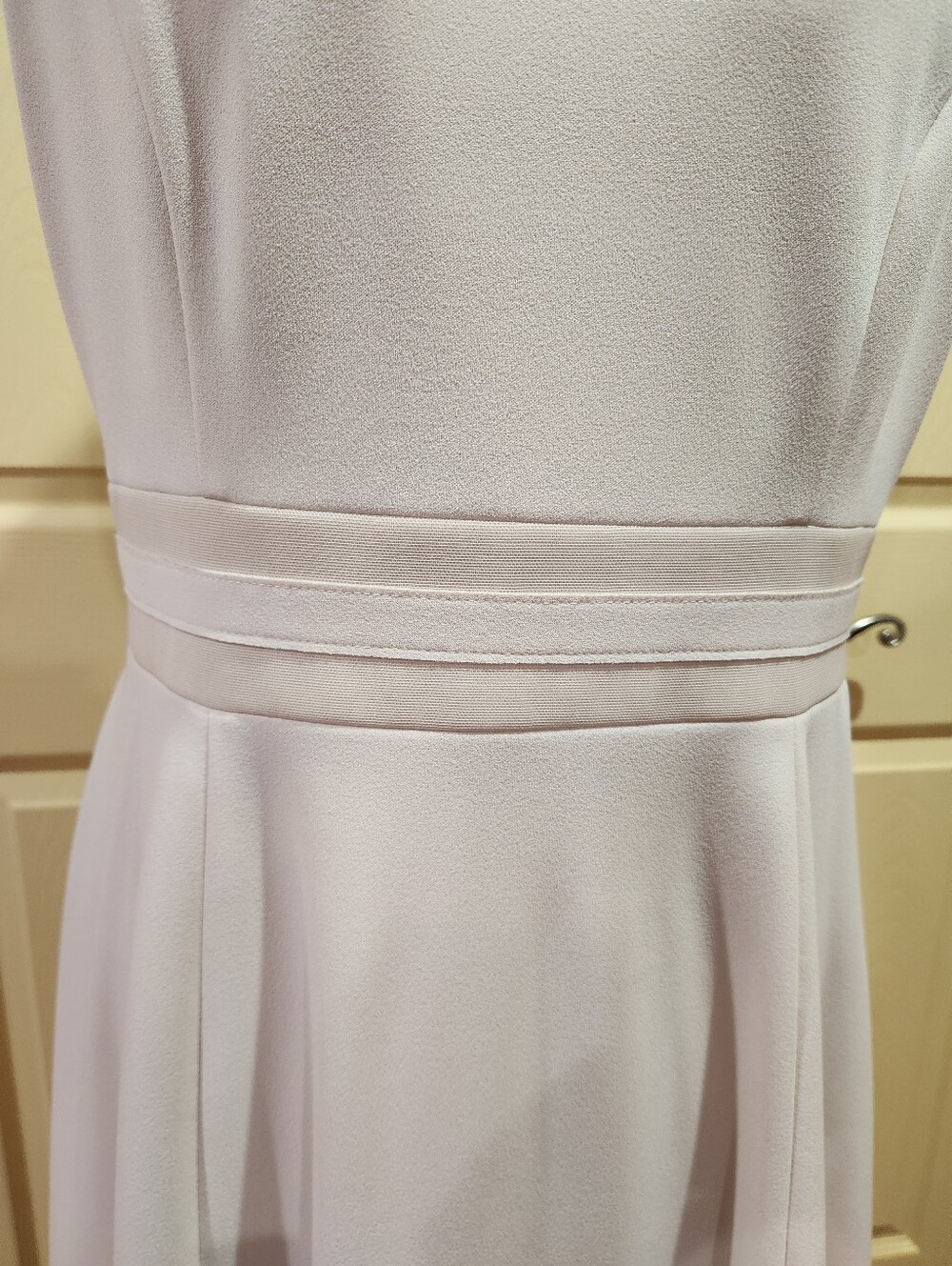 Calvin Klein Fit & Flare Blush Pink Color Sleeveless Midi Dress, Size 12 - Picture 4 of 8